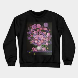 Pink Roses Crewneck Sweatshirt